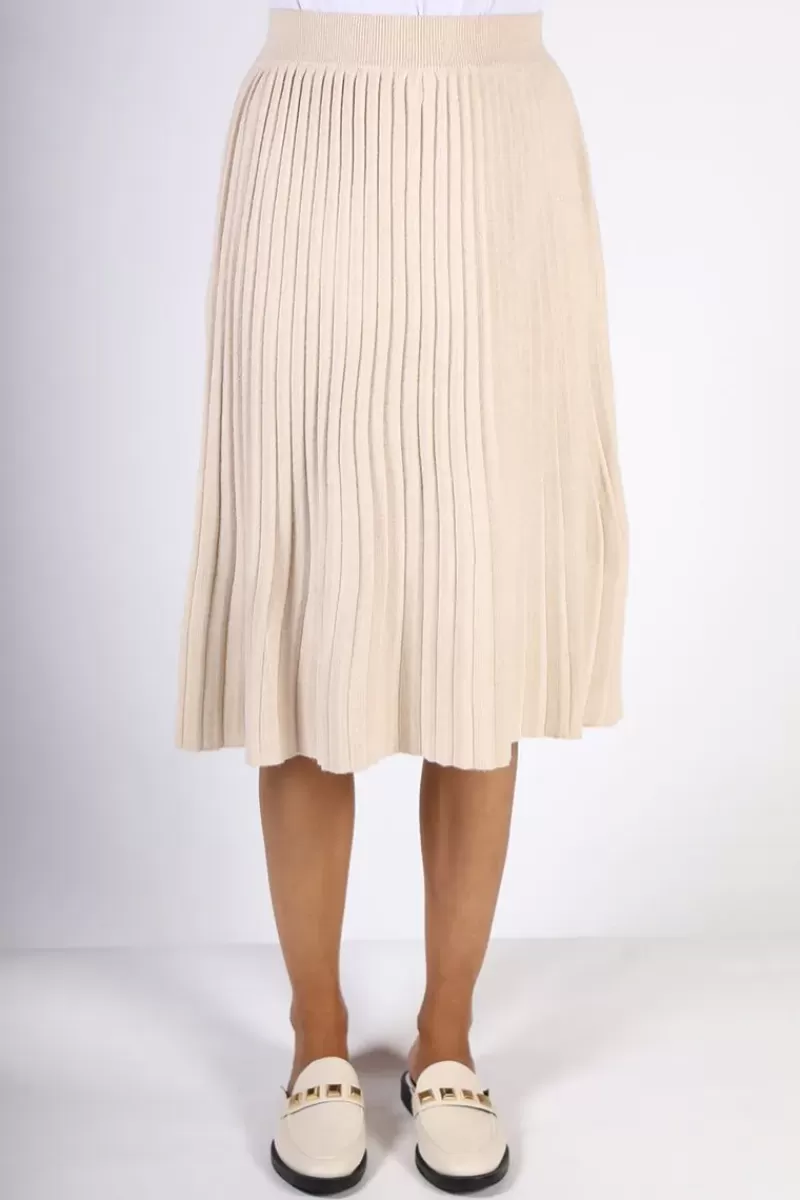 SPANNER Pleated Skirt In Oat