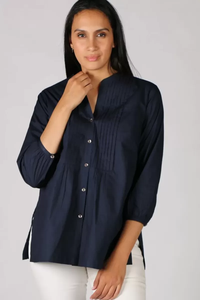 BAGRUU Spira Shirt By In Navy