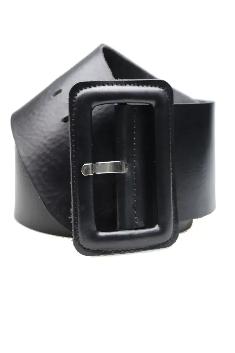 VANZETTI Statement Broad Belt By In Black