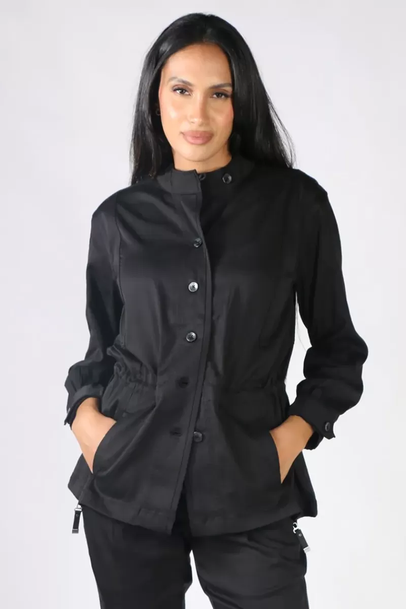 LANIA THE LABEL Steel Jacket By Lania In Black