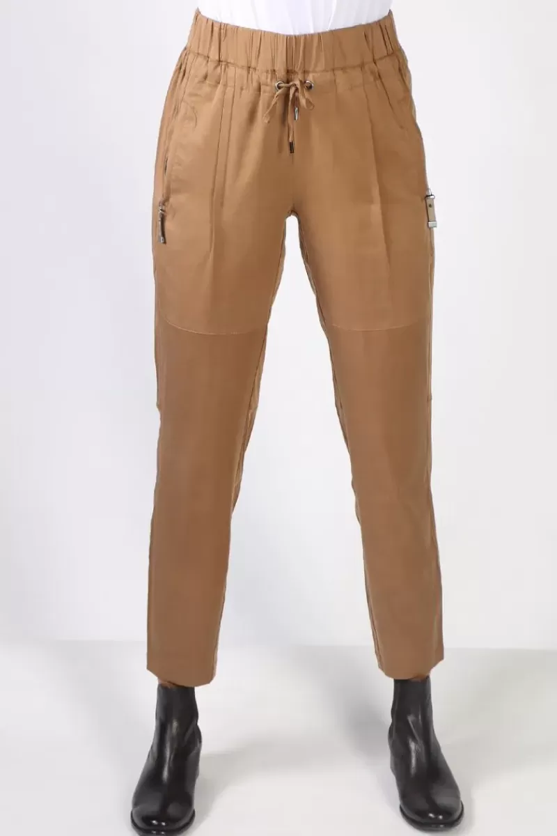 LANIA THE LABEL Steel Pant By Lania In Tan