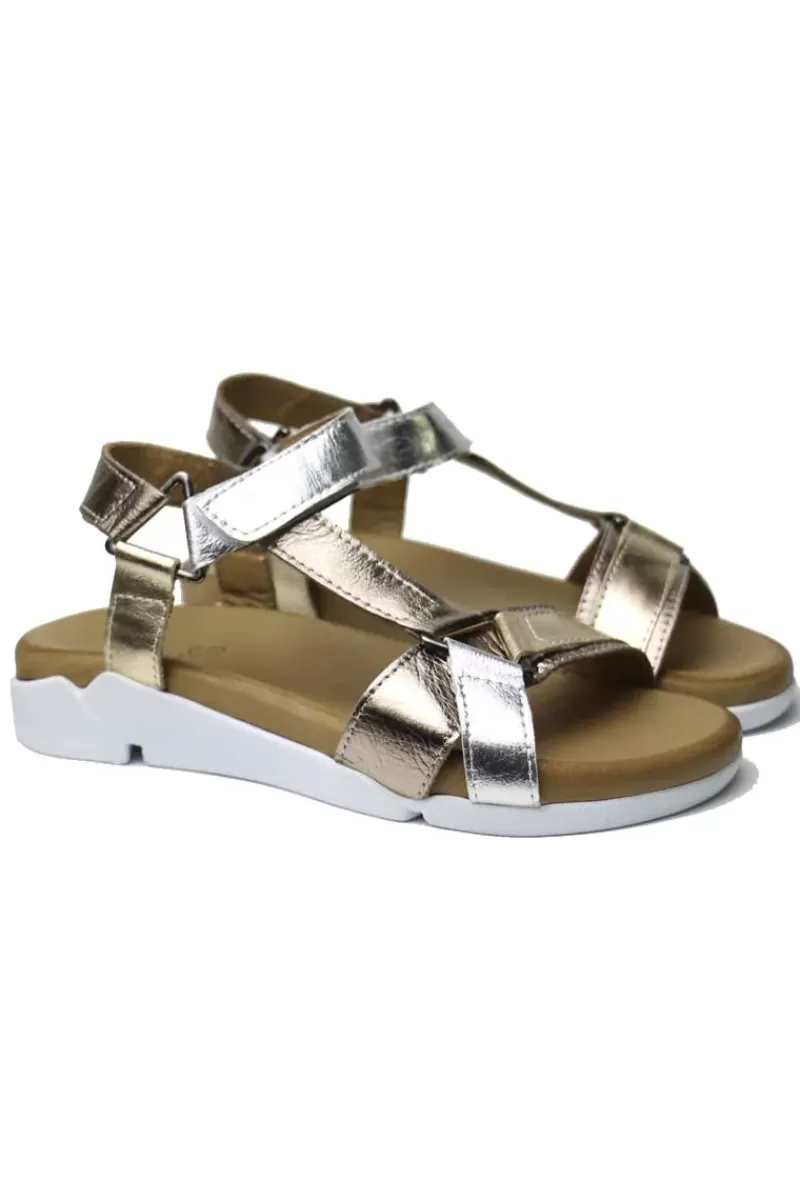 THYME & CO Thyme And Co Torque Sandal In Metal