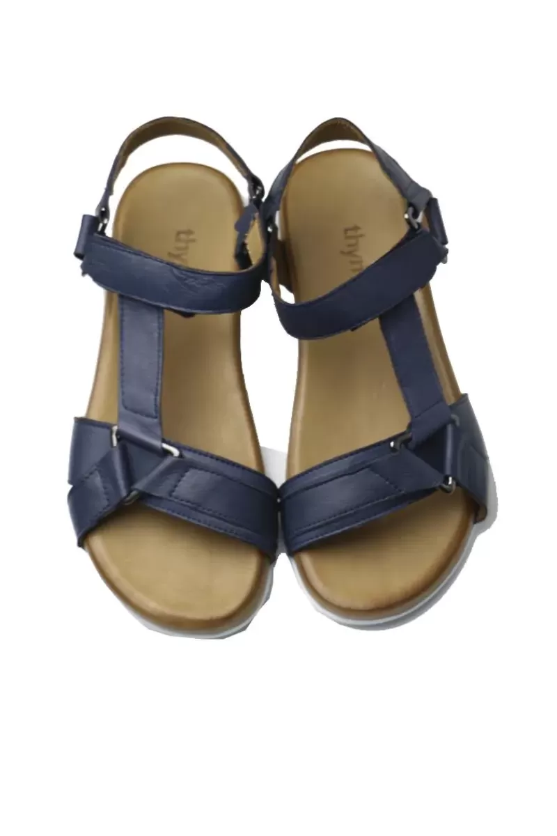 THYME & CO Thyme And Co Torque Sandal In Navy