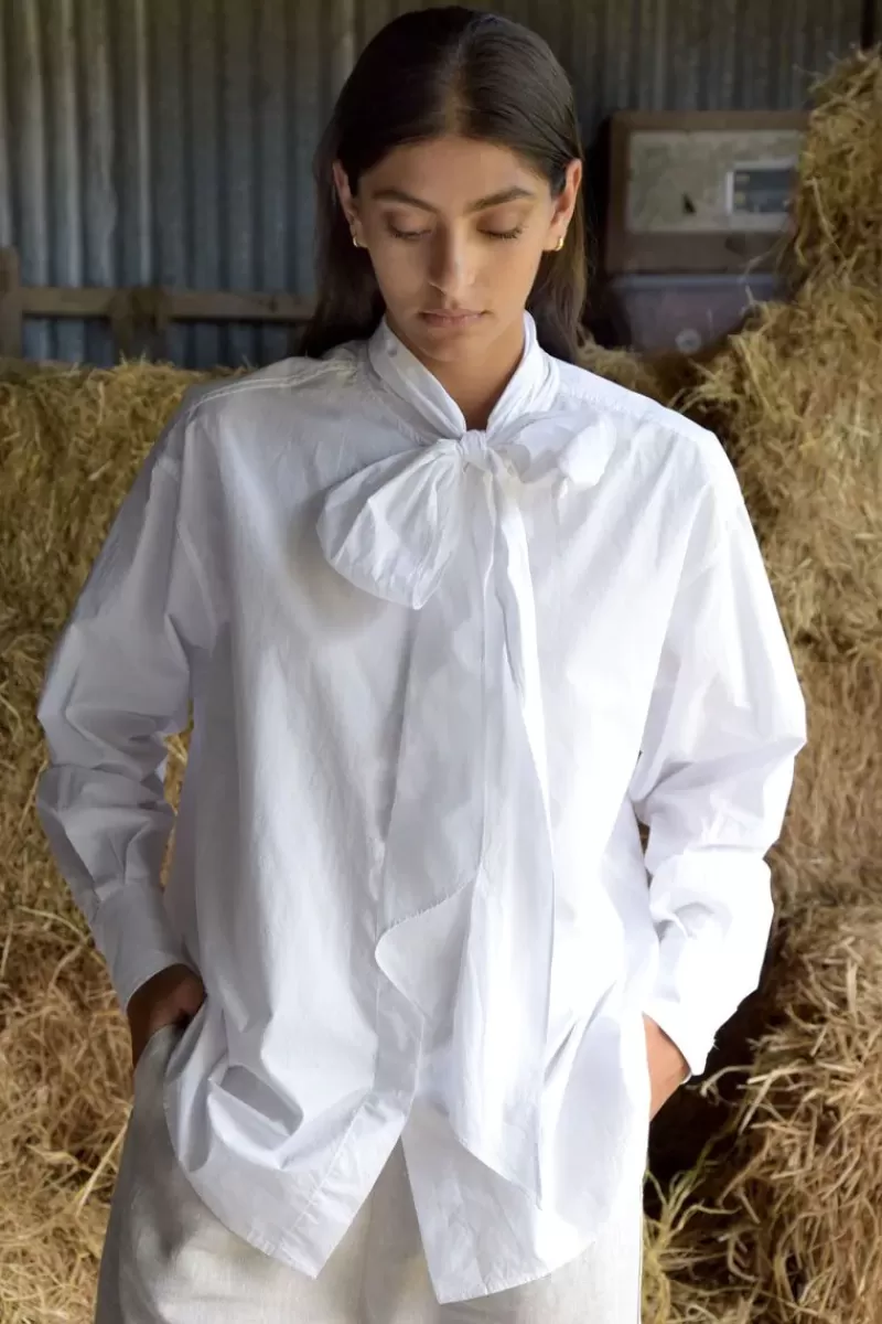 TRELISE COOPER Tied To Me Shirt In White