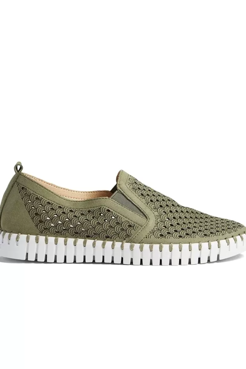 ILSE JACOBSEN Tulip Elastic Flat By In Olive