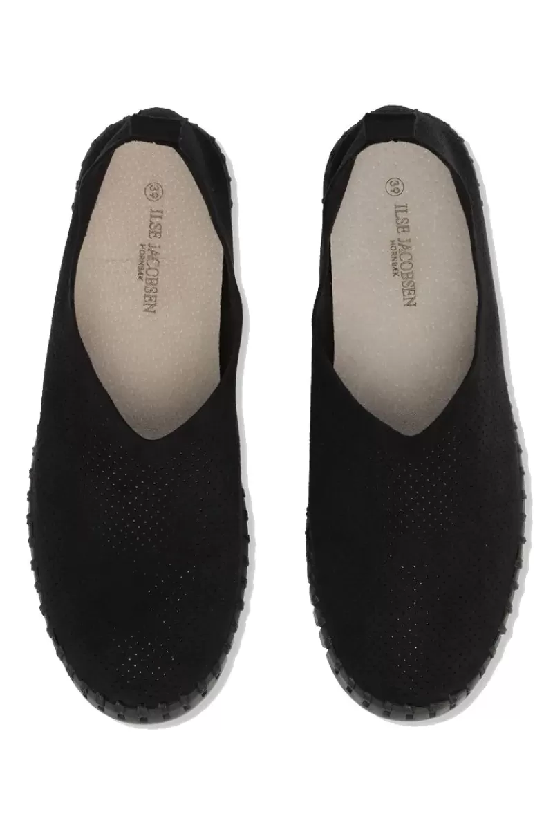 ILSE JACOBSEN Tulip Flat Black Match Sole Flat By