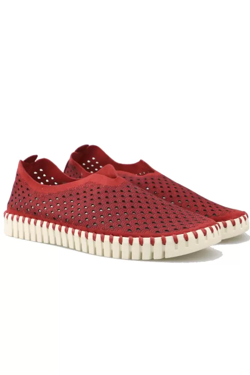 ILSE JACOBSEN Tulip Flat By In Deep Red