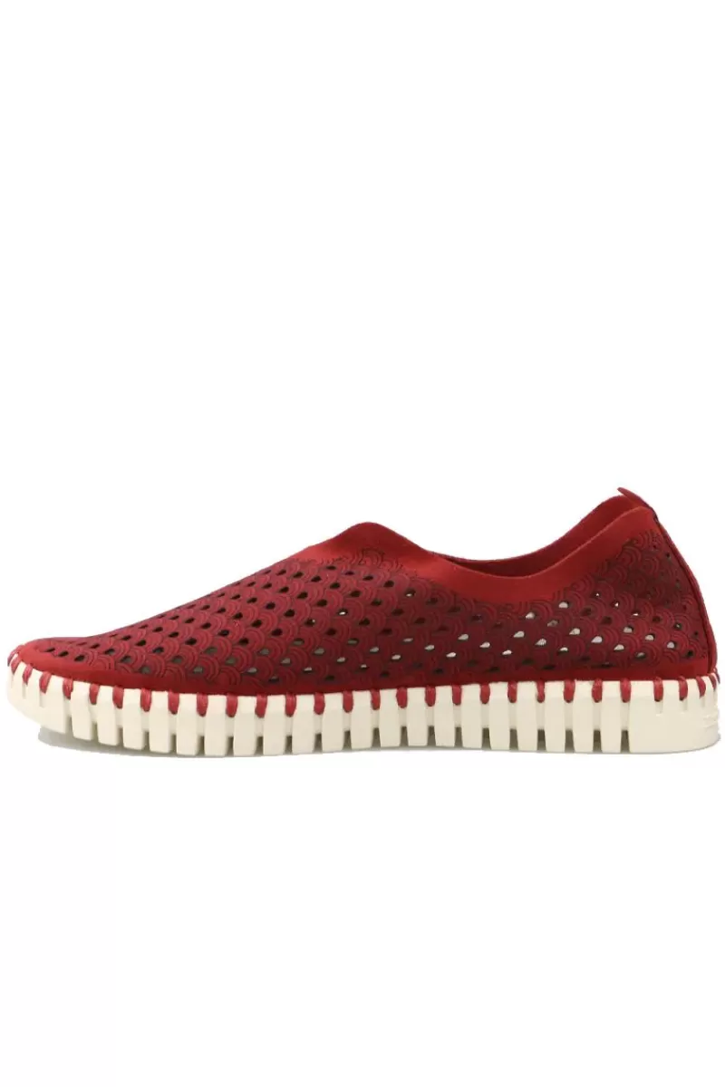 ILSE JACOBSEN Tulip Flat By In Deep Red