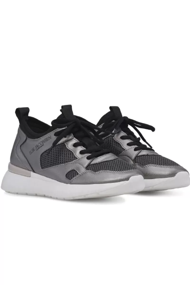 ILSE JACOBSEN Tulip Sneaker By In Gunmetal