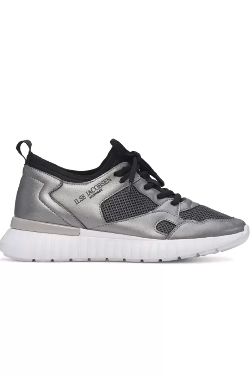 ILSE JACOBSEN Tulip Sneaker By In Gunmetal