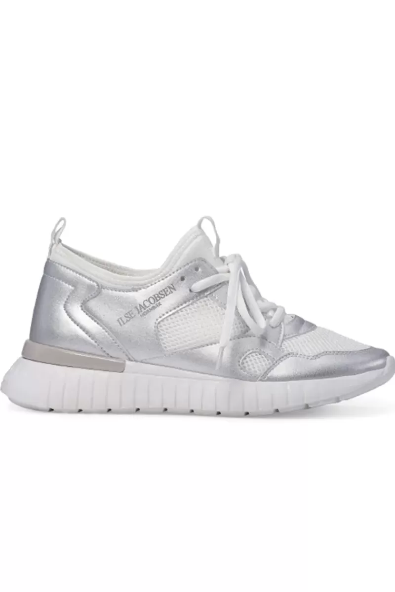 ILSE JACOBSEN Tulip Sneaker By In Silver