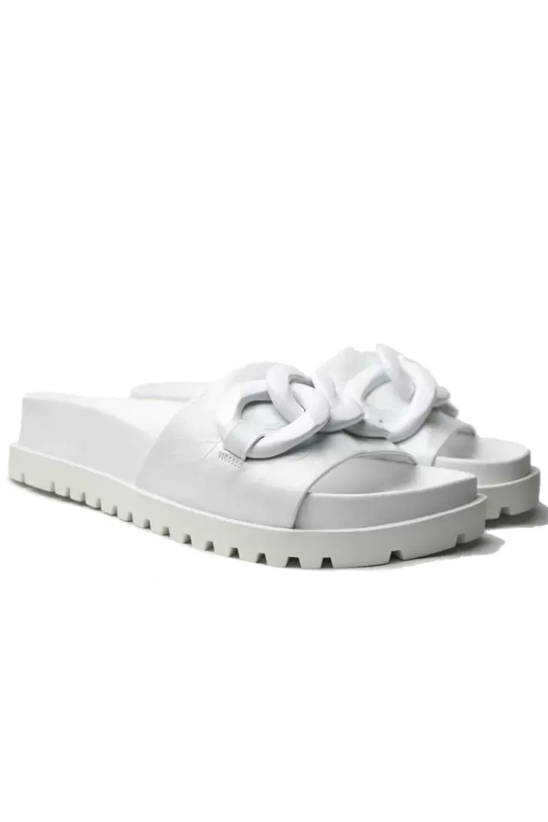 DJANGO & JULIETTE Ubecca Sandal By In Patent White