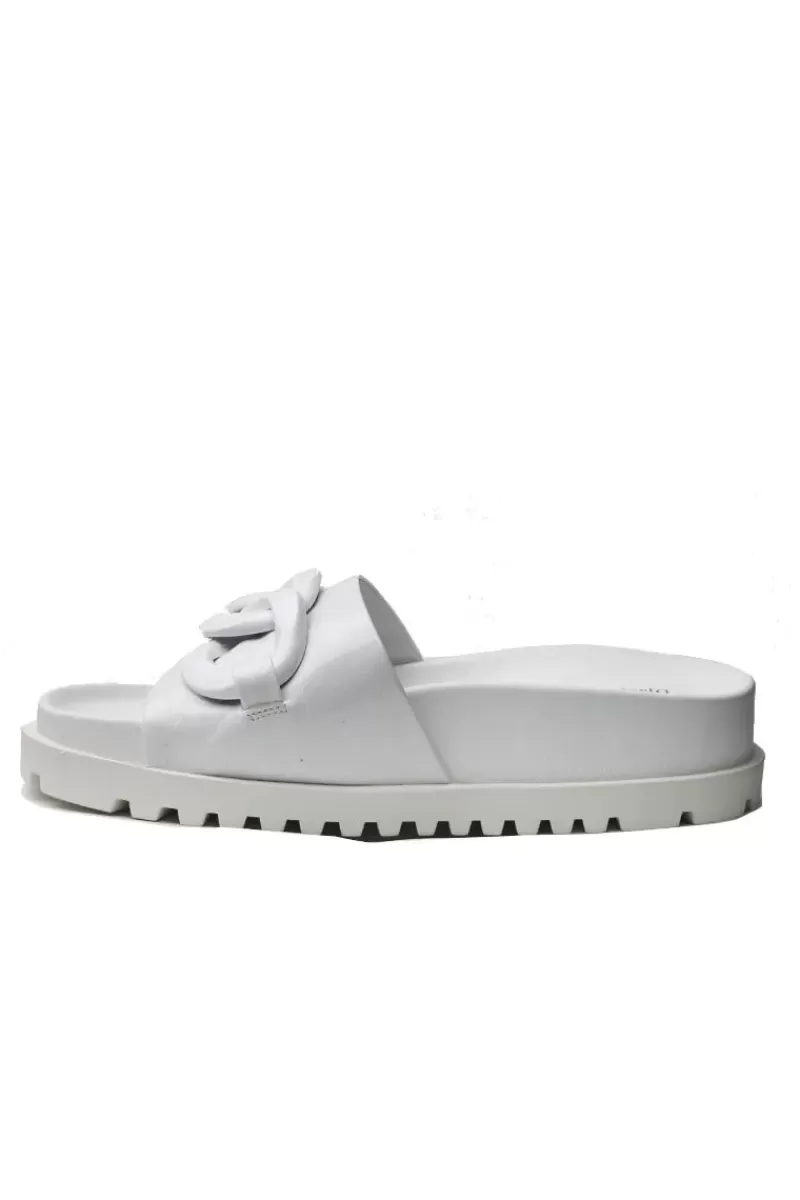 DJANGO & JULIETTE Ubecca Sandal By In Patent White