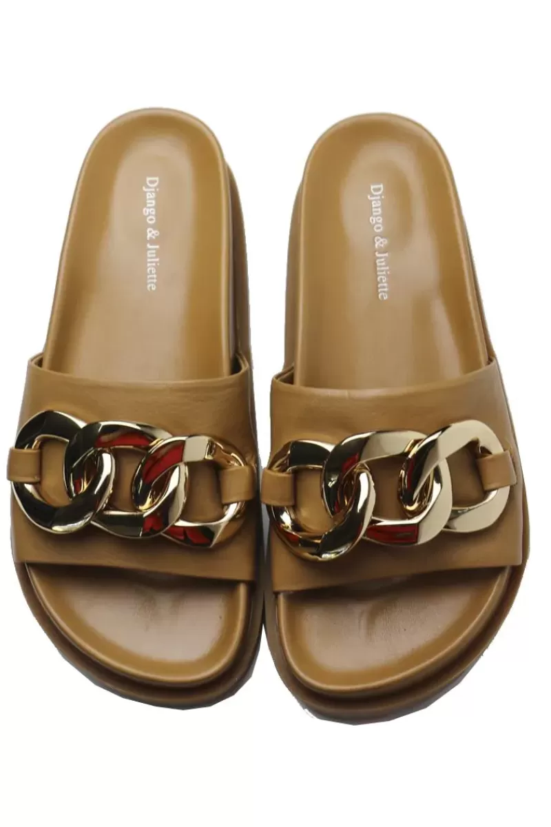 DJANGO & JULIETTE Ubecca Sandal By In Tan