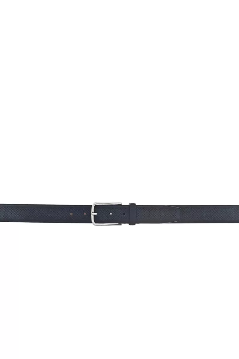 VANZETTI Laser Cut Belt In Navy