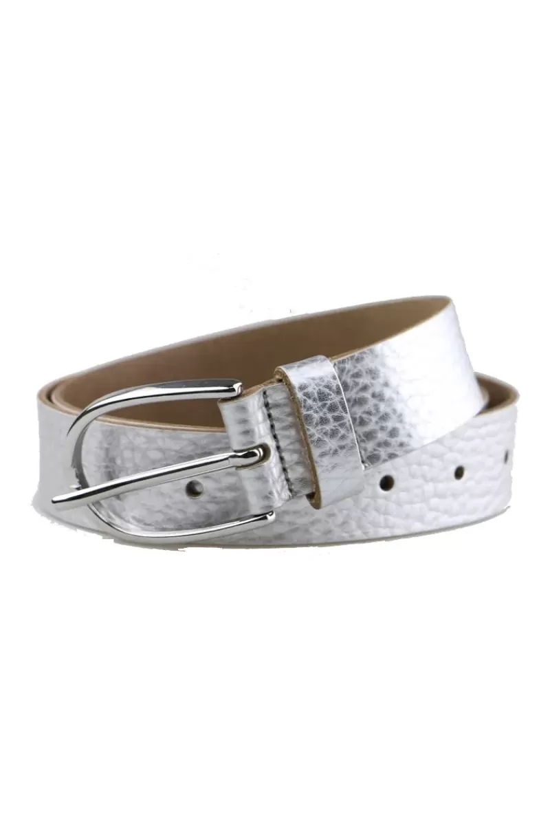 VANZETTI Metallic Belt In Silver