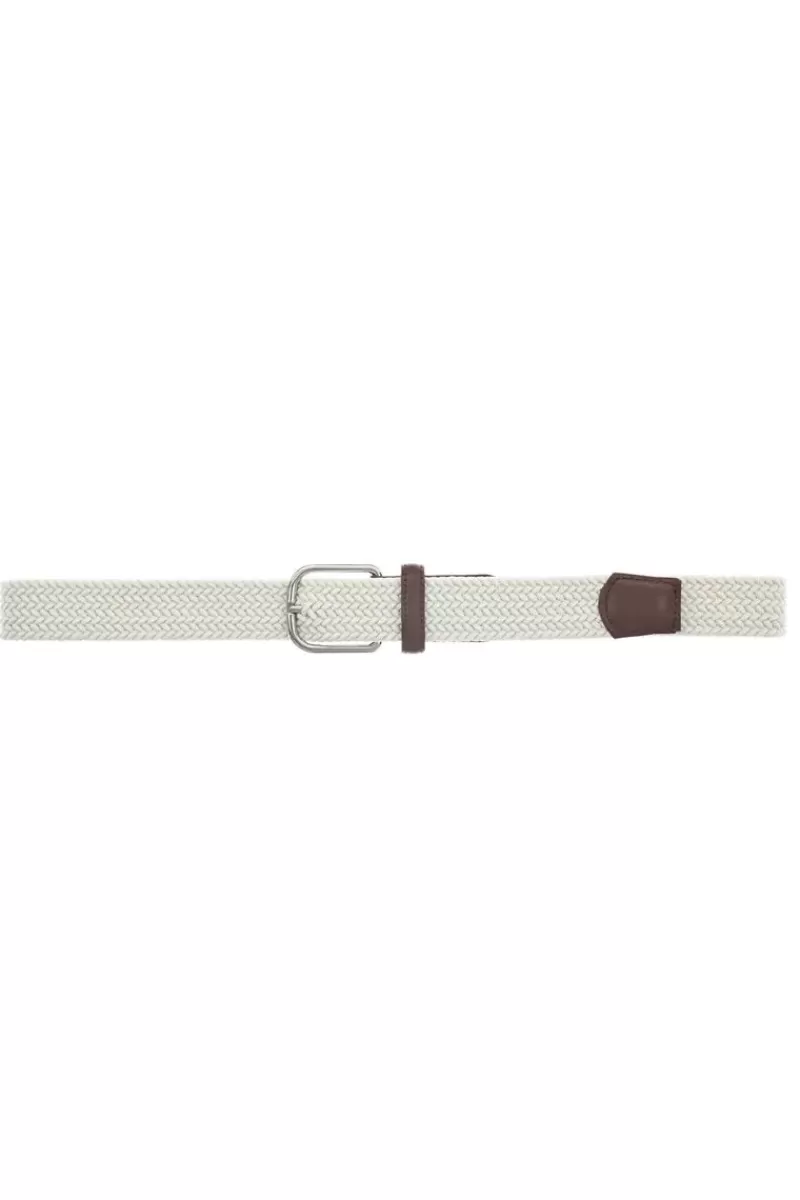 VANZETTI Woven Belt In White