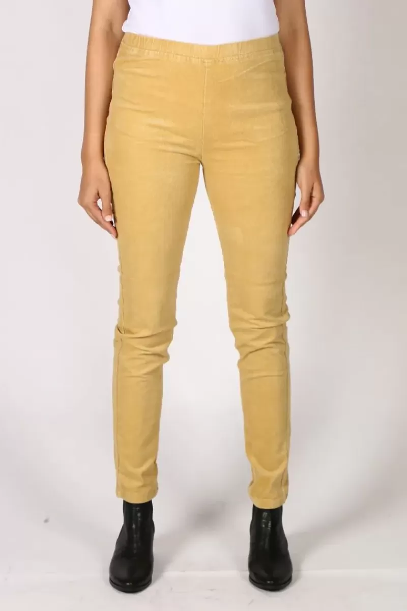 VASSALLI Slim Corduroy Pant In Dijon