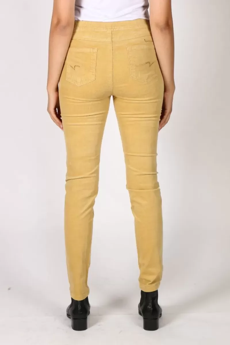 VASSALLI Slim Corduroy Pant In Dijon