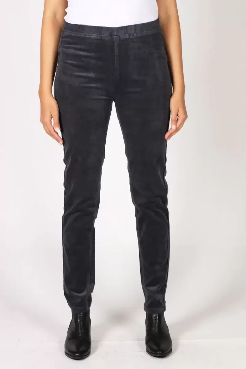 VASSALLI Slim Corduroy Pant In Graphite