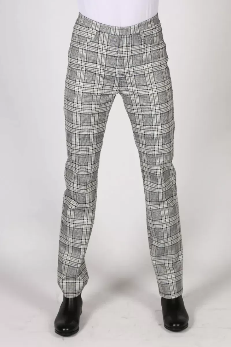 VASSALLI Wide Leg Eton Pant In Check