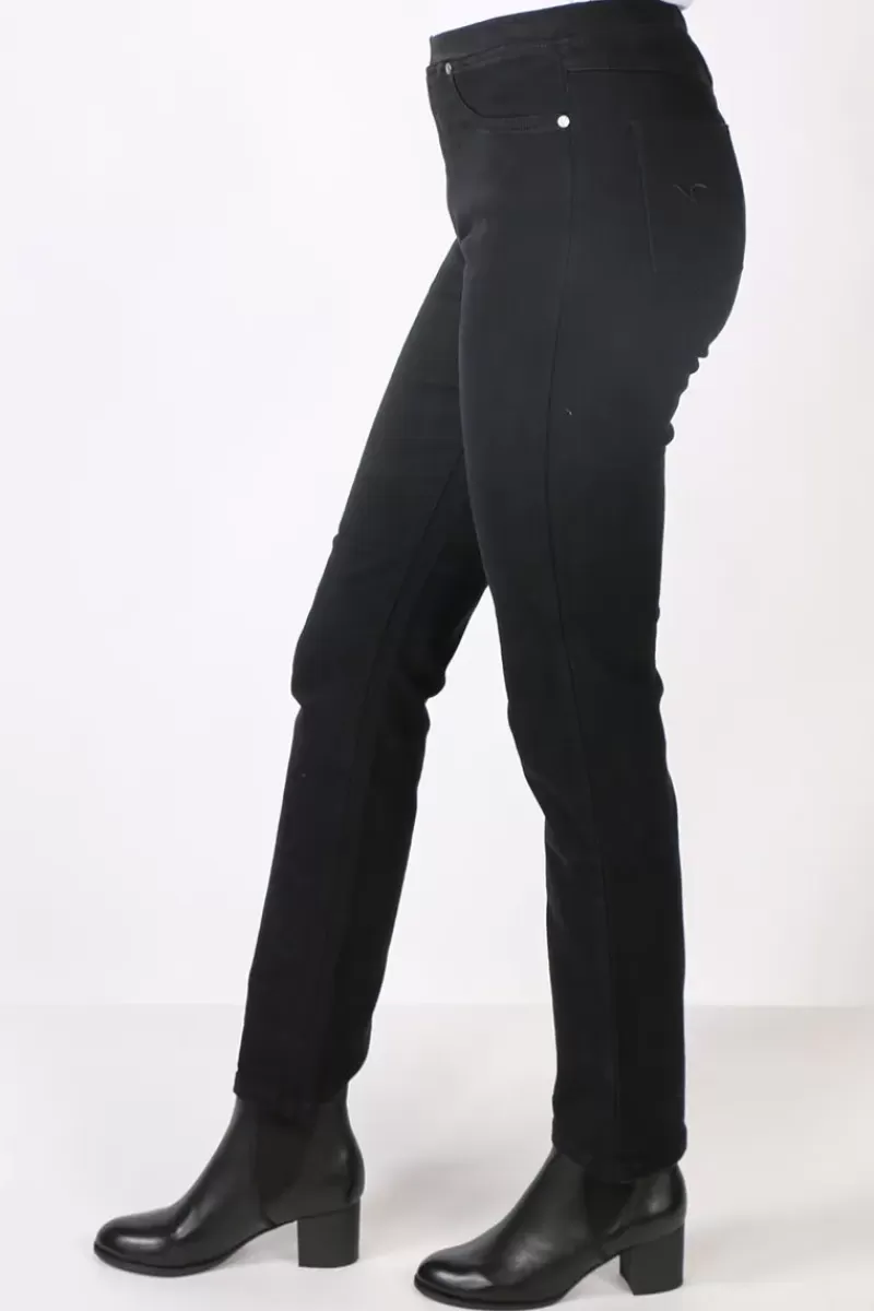 VASSALLI Wide Leg Pant In Black