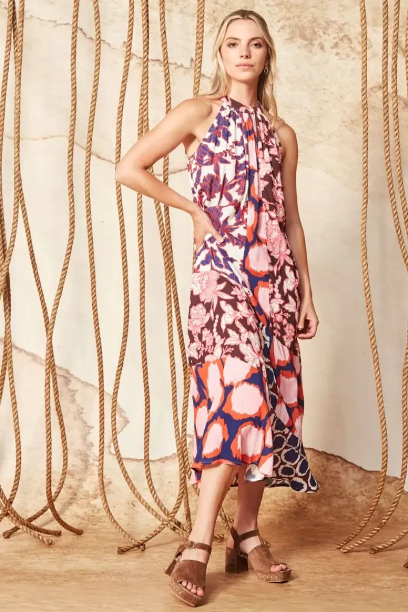 VERGE Montella Midi Dress In Print