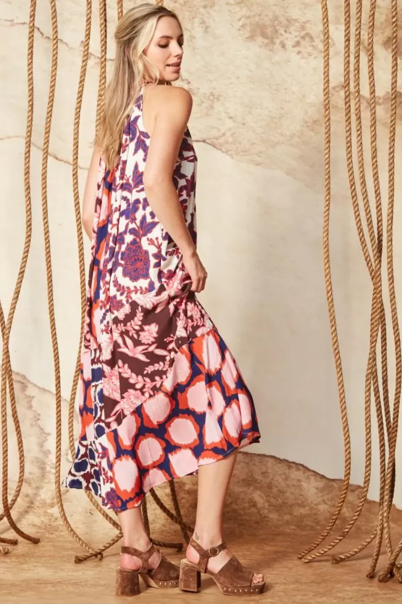 VERGE Montella Midi Dress In Print