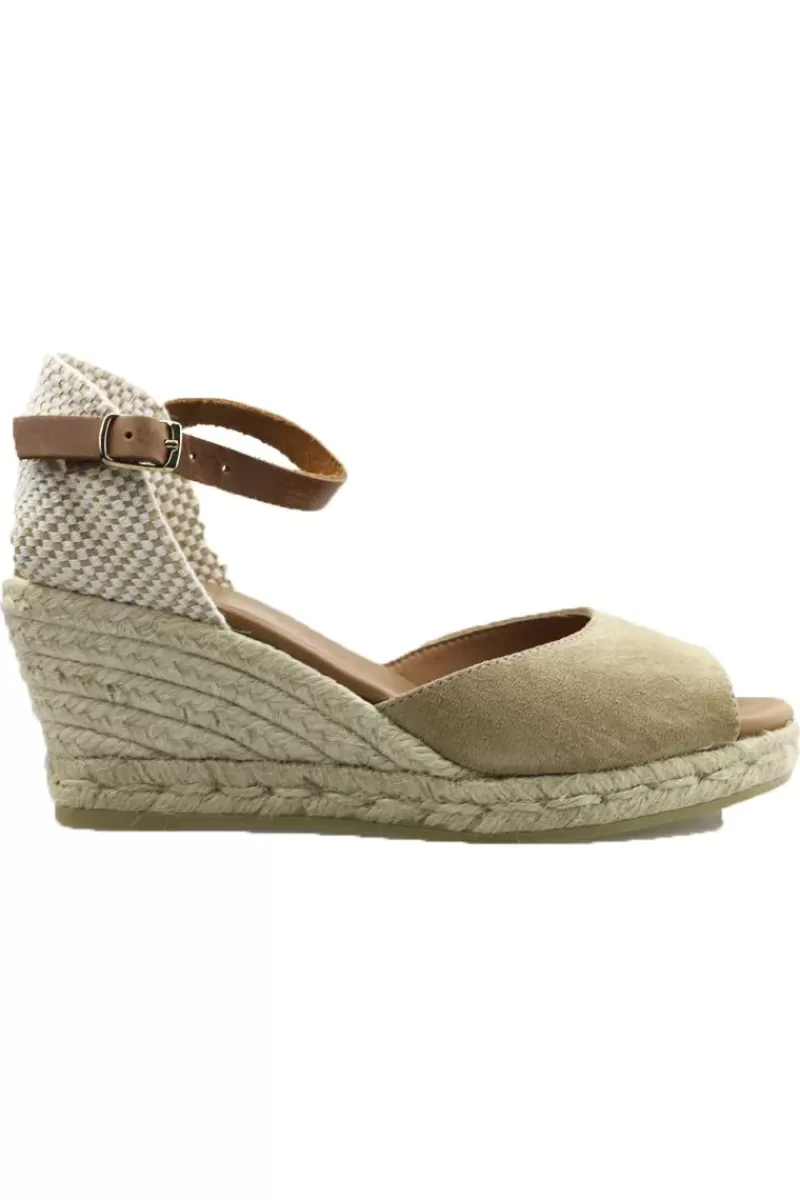 VIGUERA Esparto Jute Wedge In Beige