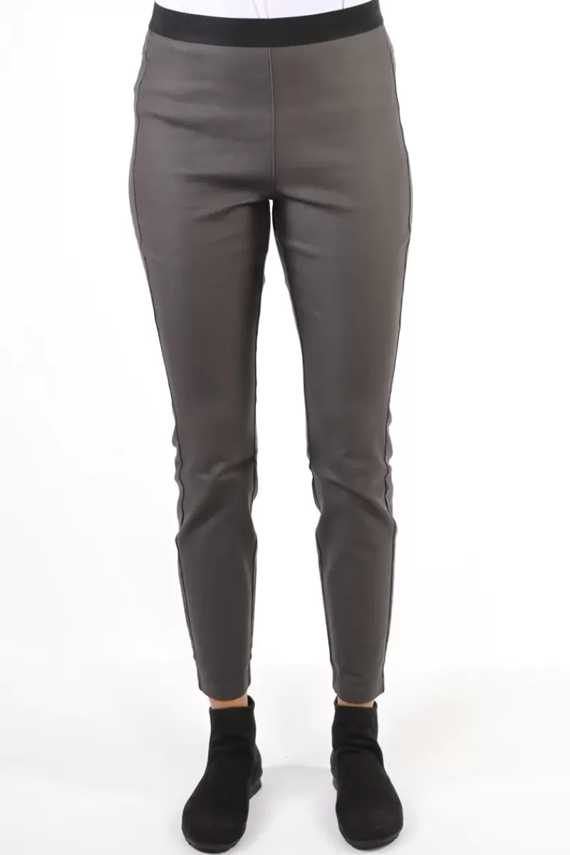 LOUNGE THE LABEL Waxed Stretch Perugia Pant By Lounge In Ash