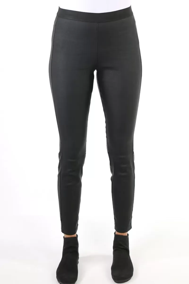 LOUNGE THE LABEL Waxed Stretch Perugia Pant By Lounge In Black