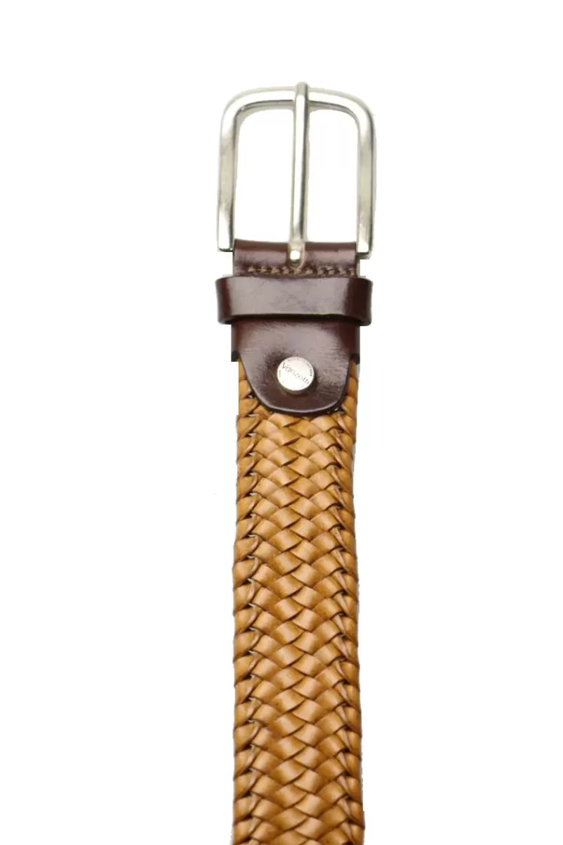 VANZETTI Woven Belt By In Camel